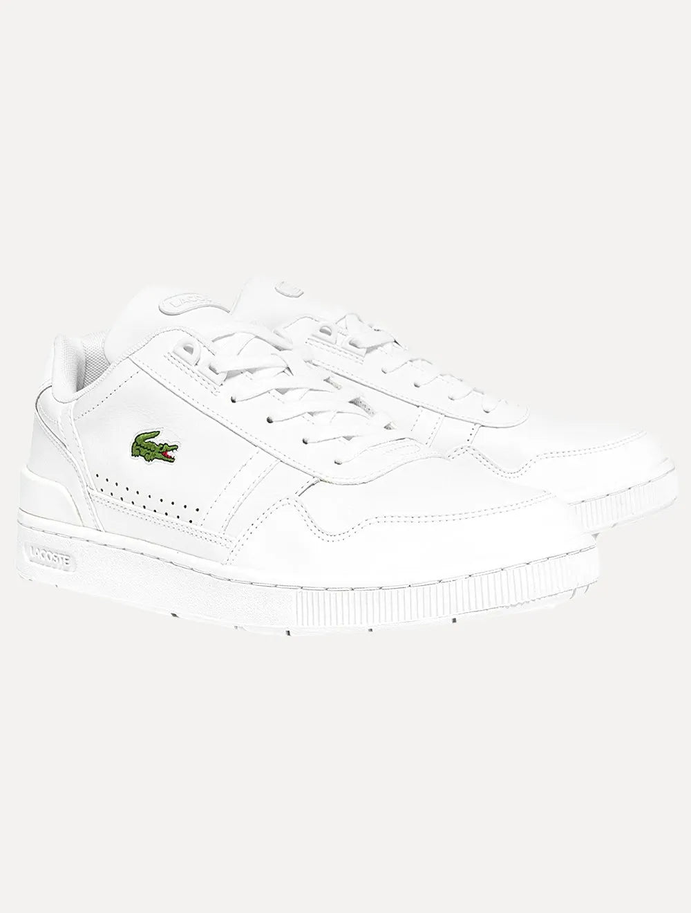 Tênis Lacoste Masculino Couro T-Clip Branco