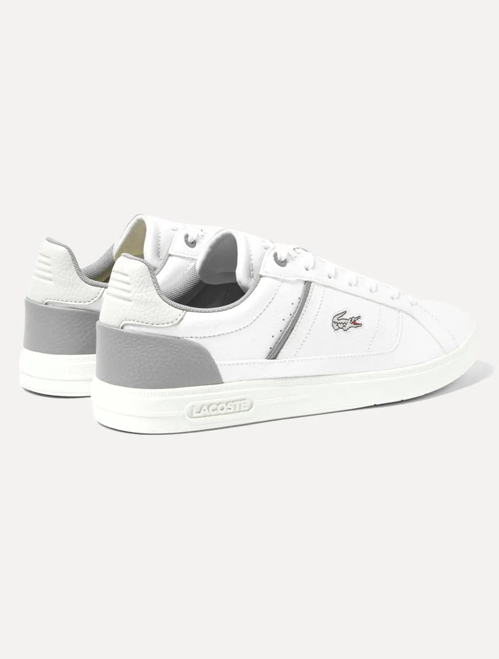 Tênis Lacoste Masculino Europa Pro Wht/Gry Cinza/Branco