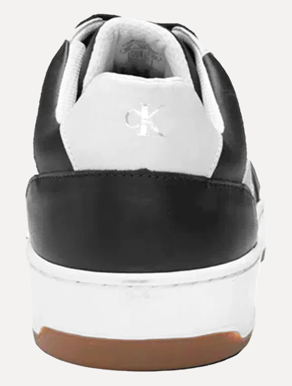Tênis Calvin Klein Jeans Masculino Couro Sash Logo Basico Cinza/Preto