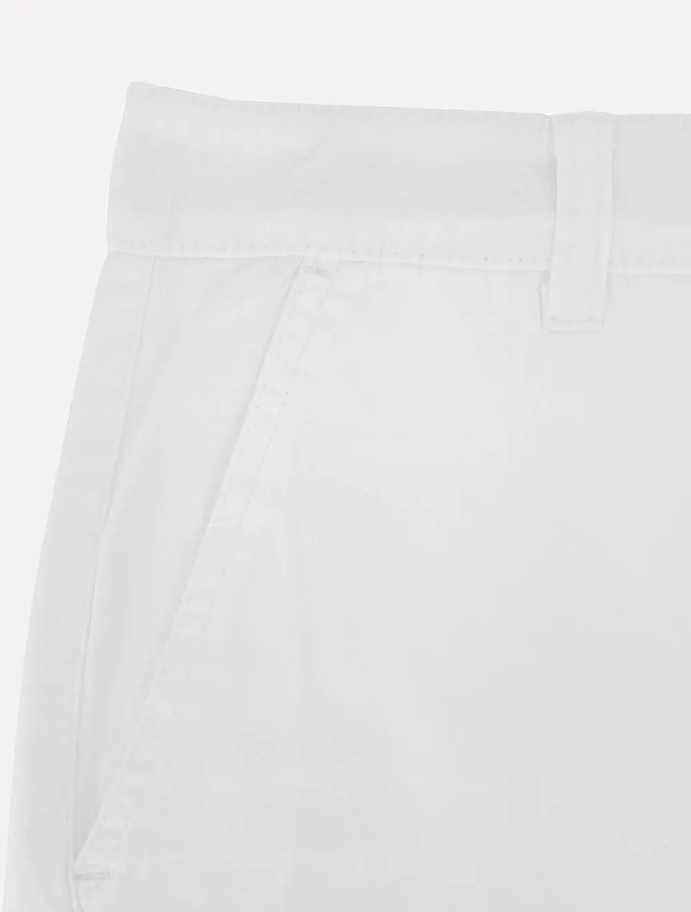 Bermuda Aramis Masculina Sarja Chino Cós Chambray Branca