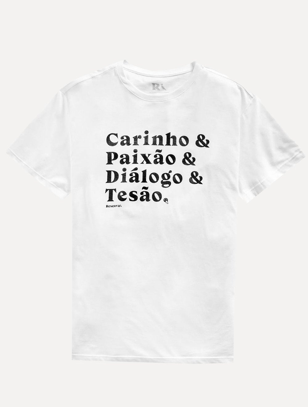 Camiseta Reserva Masculina Regular Carinho Branca