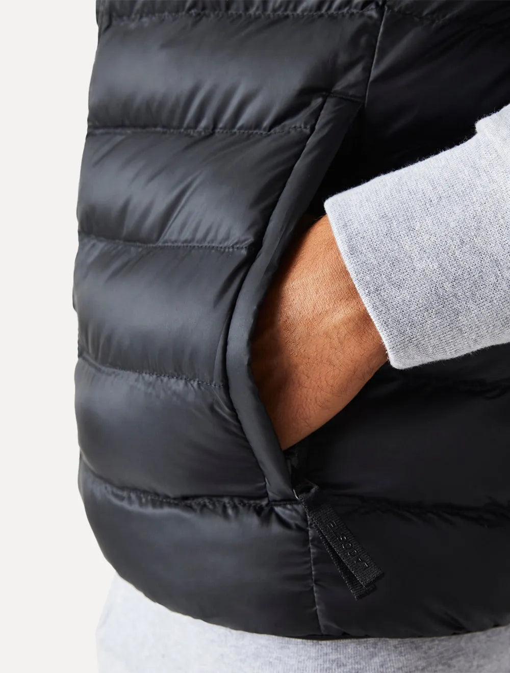 Colete Lacoste Masculino Puffer Water Repellent Vest Preta