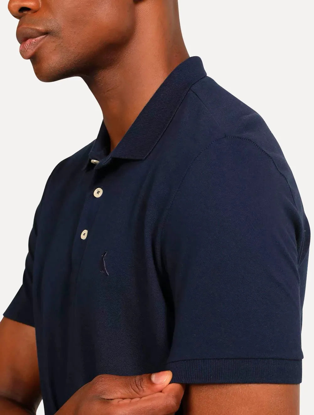 Polo Reserva Masculina Piquet Clássica Azul Marinho