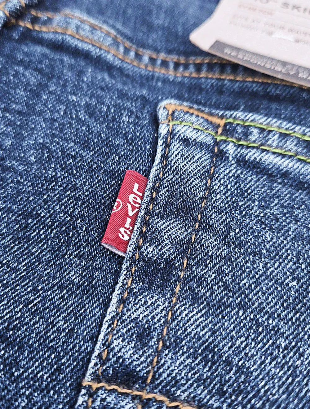 Calça Levis Jeans Masculina 512 Slim Taper Stretch Greenish Azul