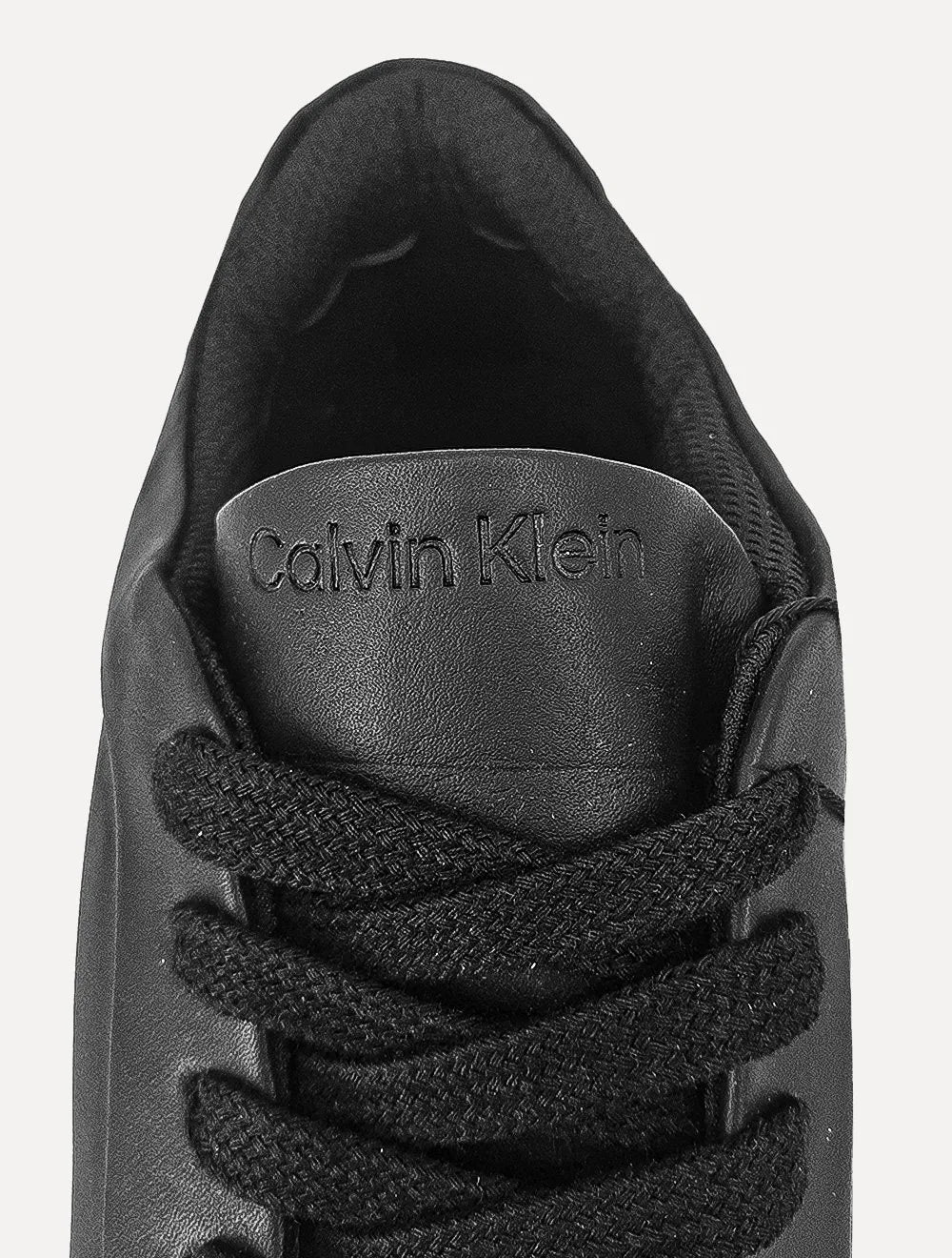 Tênis Calvin Klein Masculino Couro Casual Confort Preto