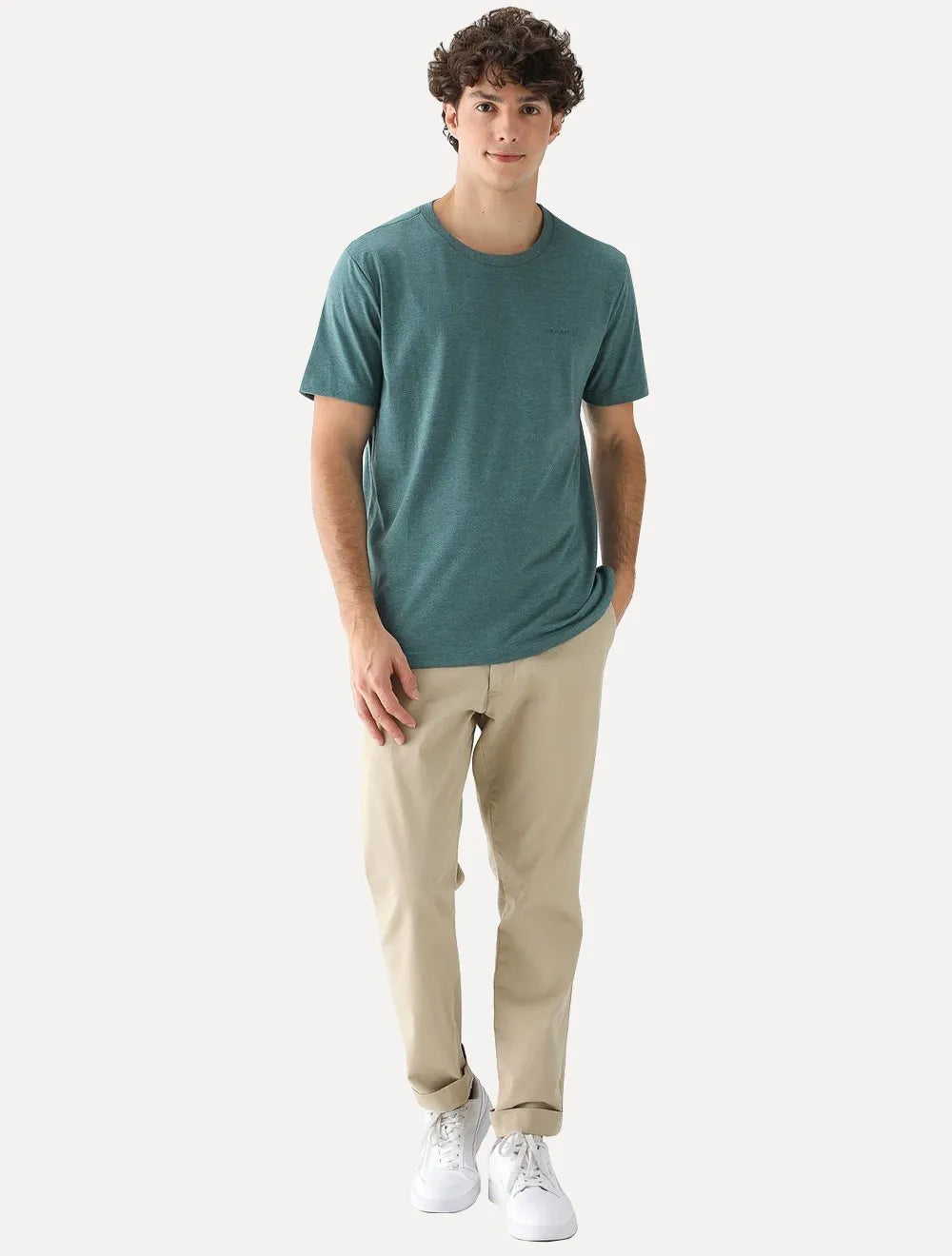Camiseta Aramis Masculina Eco Lisa Verde Esmeralda Mescla