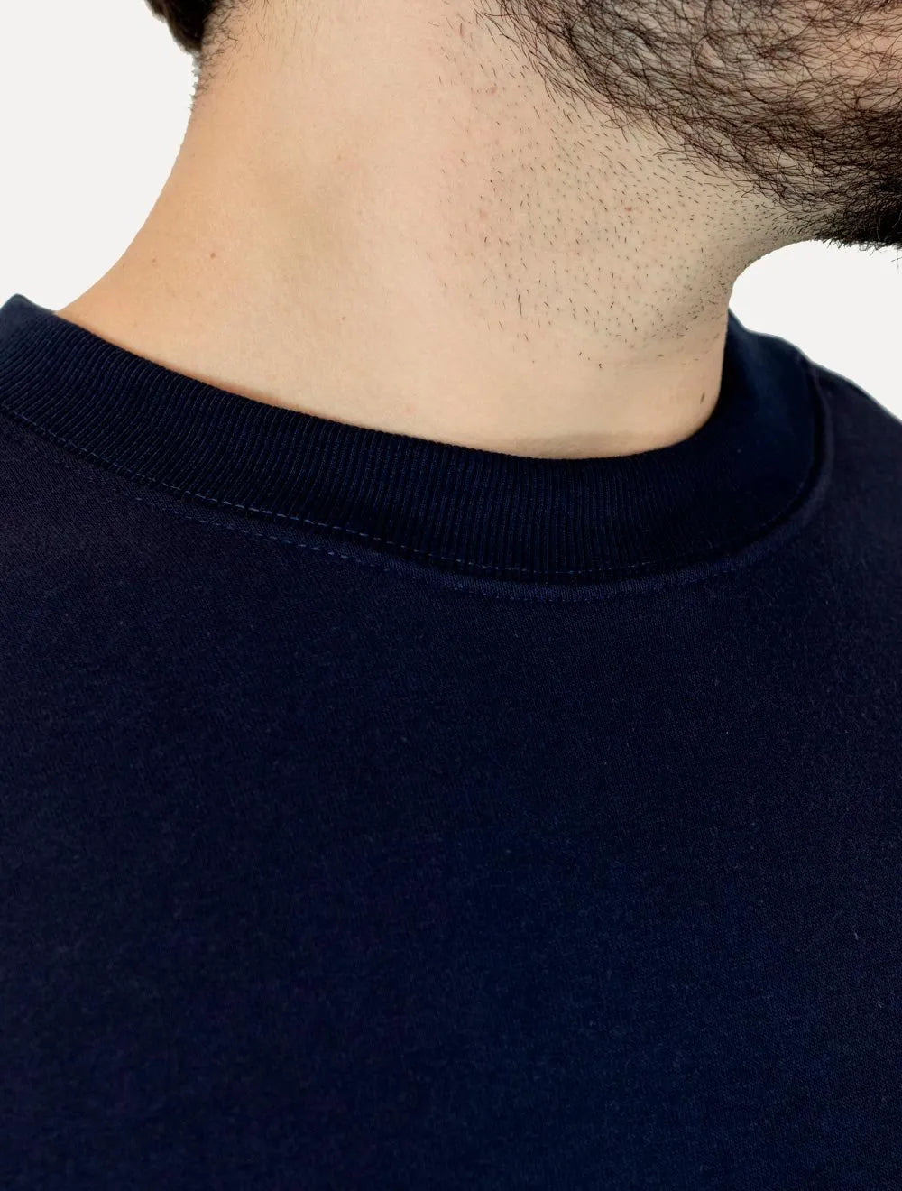 Moletom Ellus Masculino Crewneck Regular Basic Easa Azul Marinho
