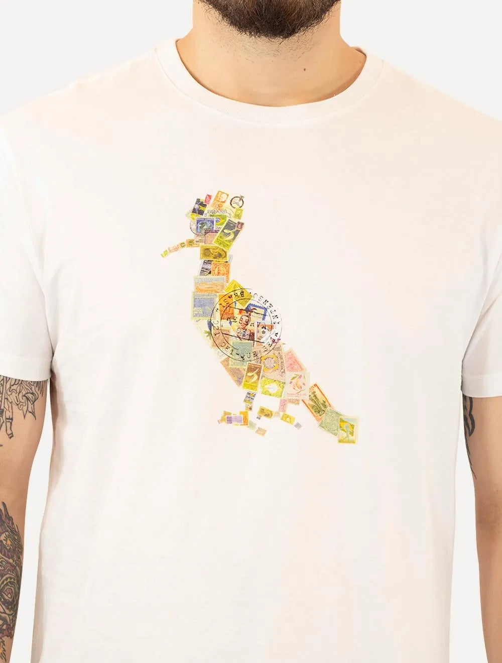 Camiseta Reserva Masculina Estampada Pica-Pau Selo Branca
