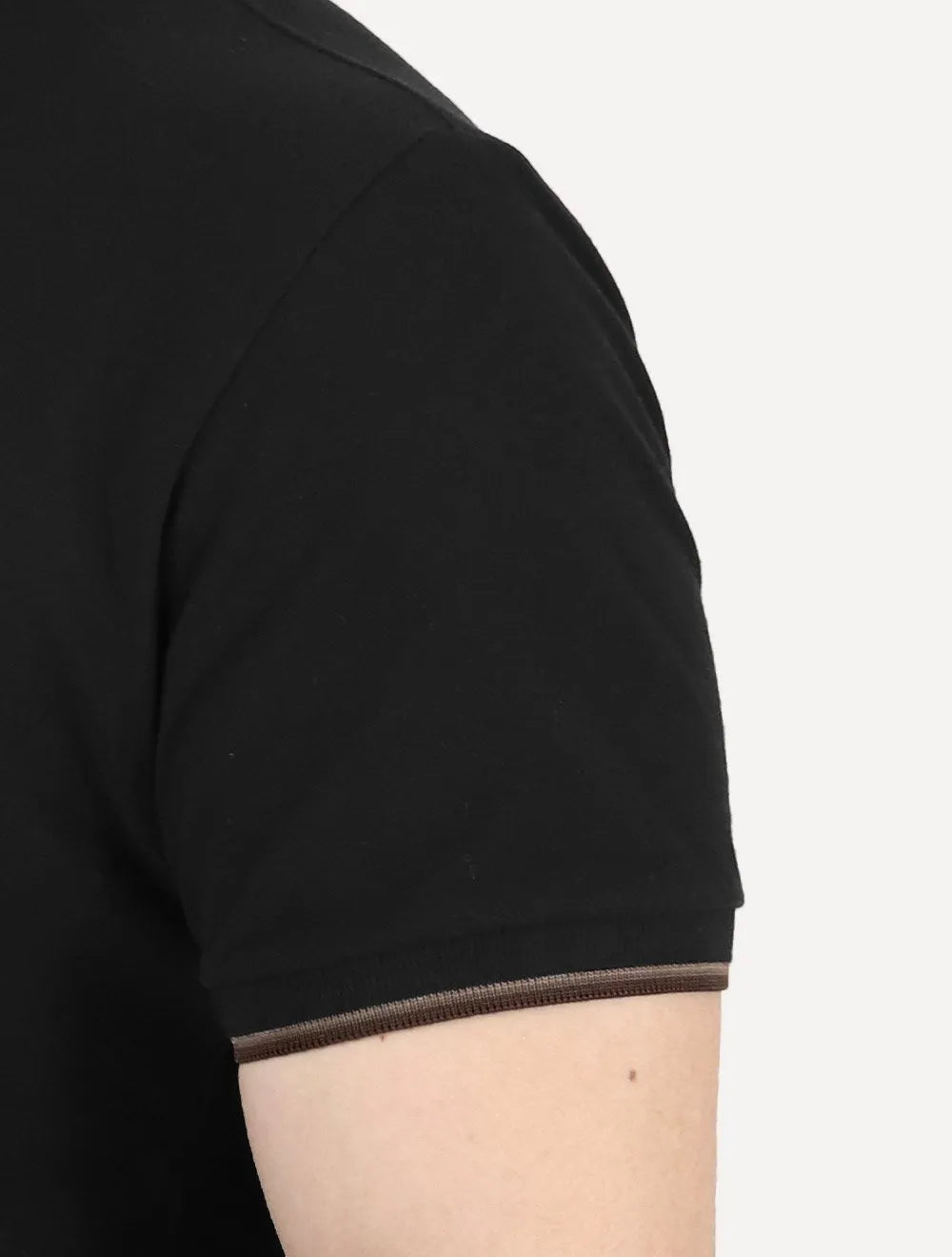 Polo Aramis Masculina Regular Piquet 4 Frisos Brown Preta