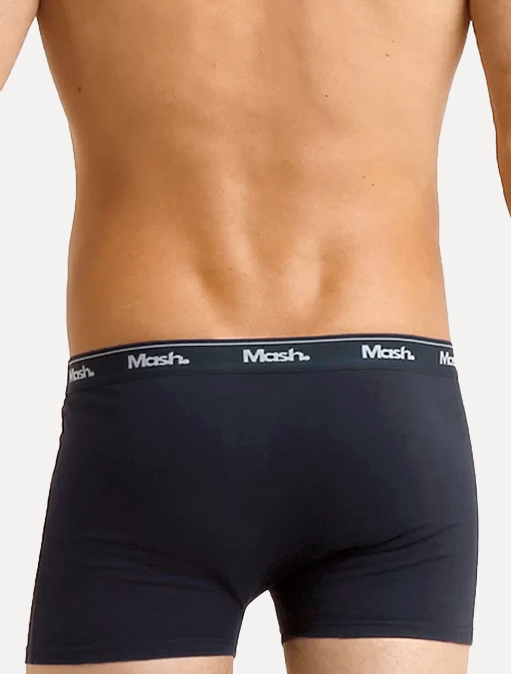 Cueca Mash Boxer Cotton Basic Azul Marinho