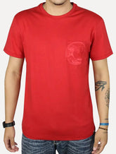 Camiseta Reserva Masculina Estampada Selo Onda Vermelha