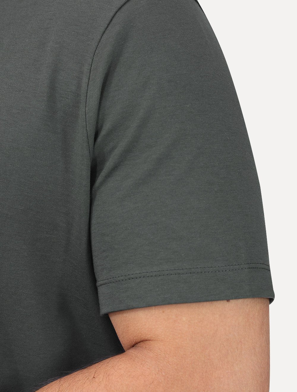 Camiseta Individual Comfort Pima Soft Touch Logo Cinza Escuro
