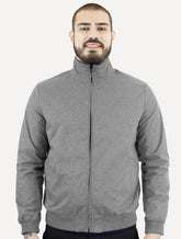 Jaqueta Aramis Masculina Bomber Dupla Preta/Grafite Mescla