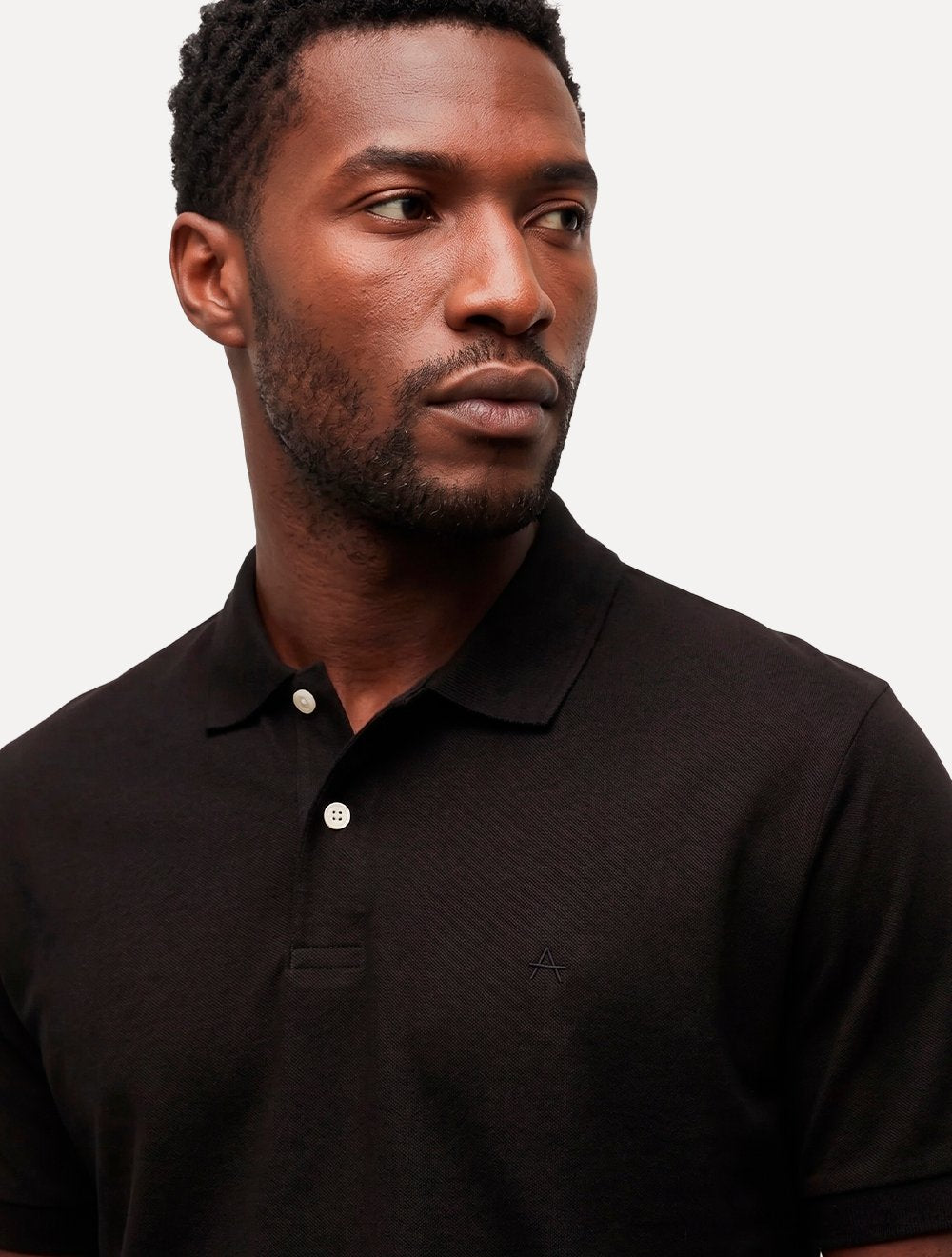 Polo Aramis Masculina Regular Basic Piquet Surton Dark Logo Preto