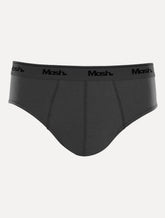 Cueca Mash Slip Cotton Basic Chumbo