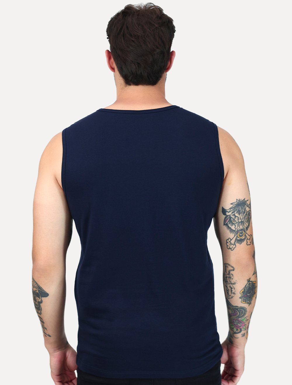 Regata King & Joe Masculina Logomania Malha Signature Azul Marinho