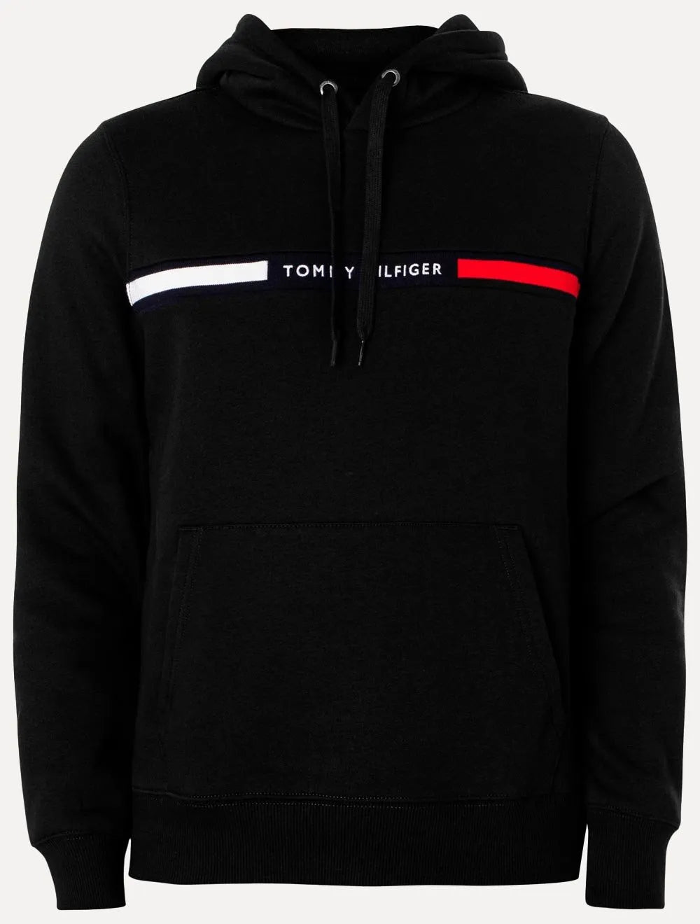 Moletom Tommy Hilfiger Masculino Chest Insert Hoodie Preta