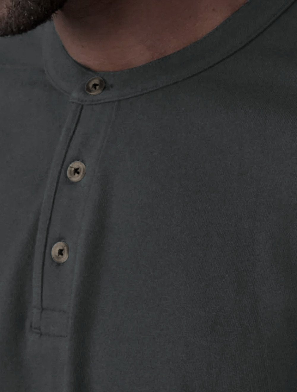 Camiseta Levis Masculina Relaxed Henley Botão Preta
