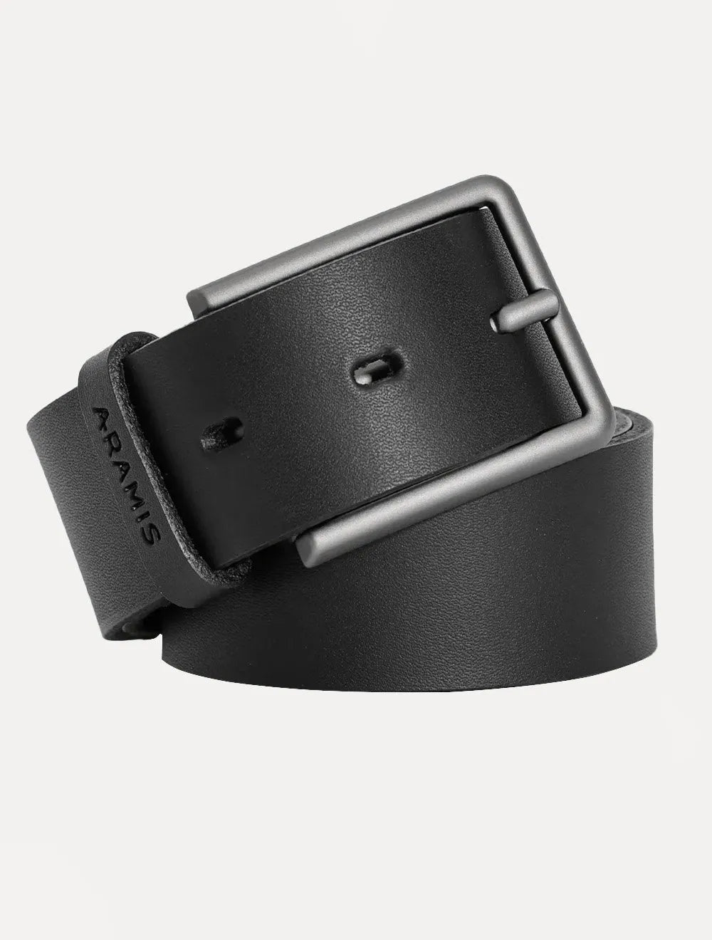 Cinto Aramis Masculino Basico Couro Simples Preto