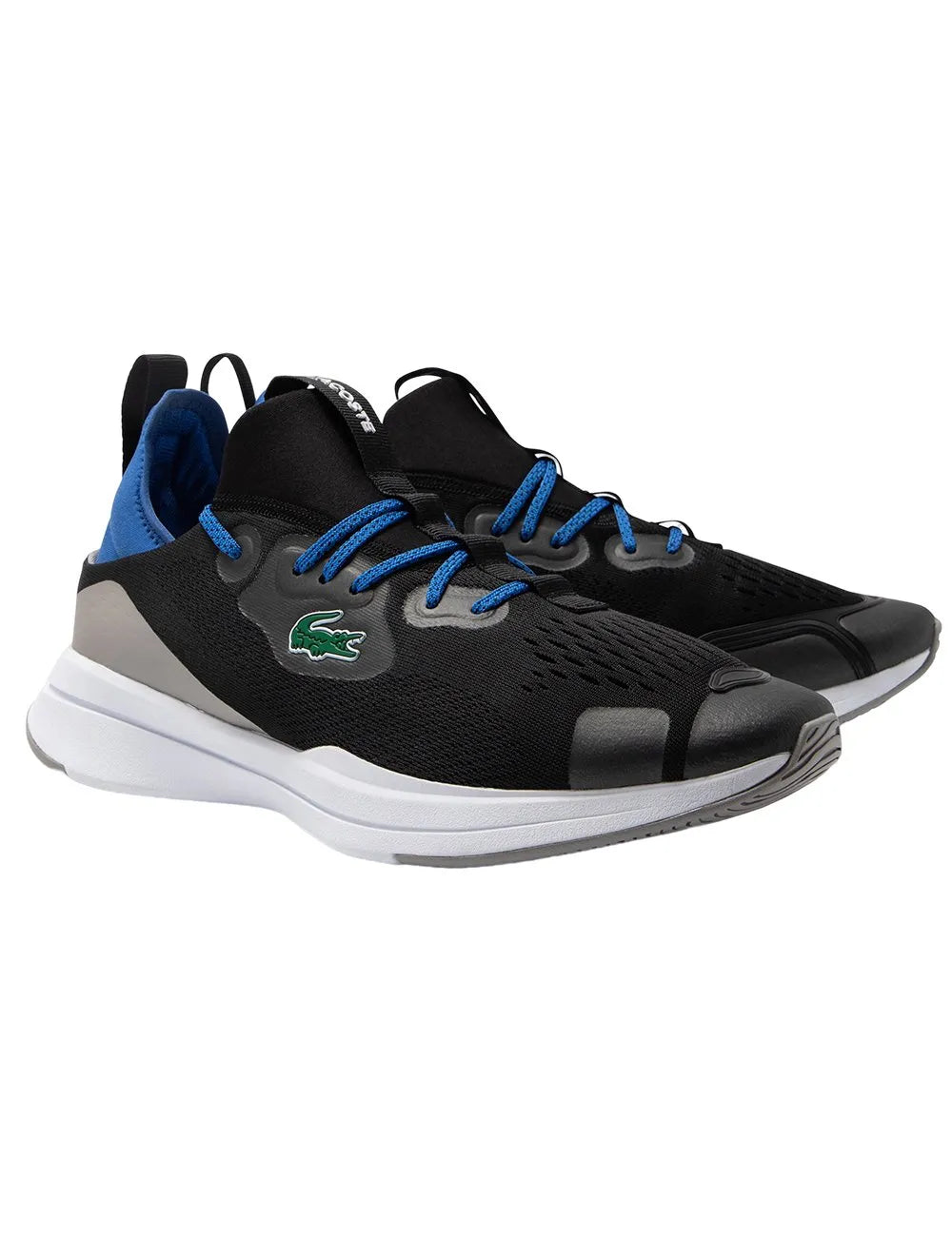 Tênis Lacoste Masculino Run Spin Comfort Blk/Blu Preto
