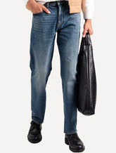 Calça Jeans Armani Exchange Masculina J14 Slim Fit 5 Pockets Azul