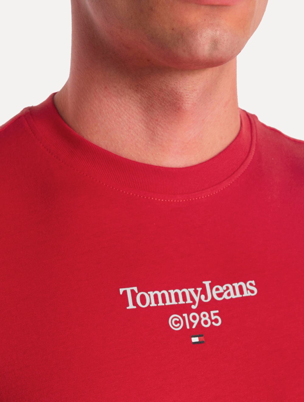 Camiseta Tommy Jeans Masculina Regular TJ 85 Entry Vermelha