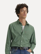 Camisa Levis Masculina Sunset One Pocket Verde Escuro