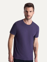 Camiseta Ellus Masculina Cotton Fine Aquarela Classic Roxa