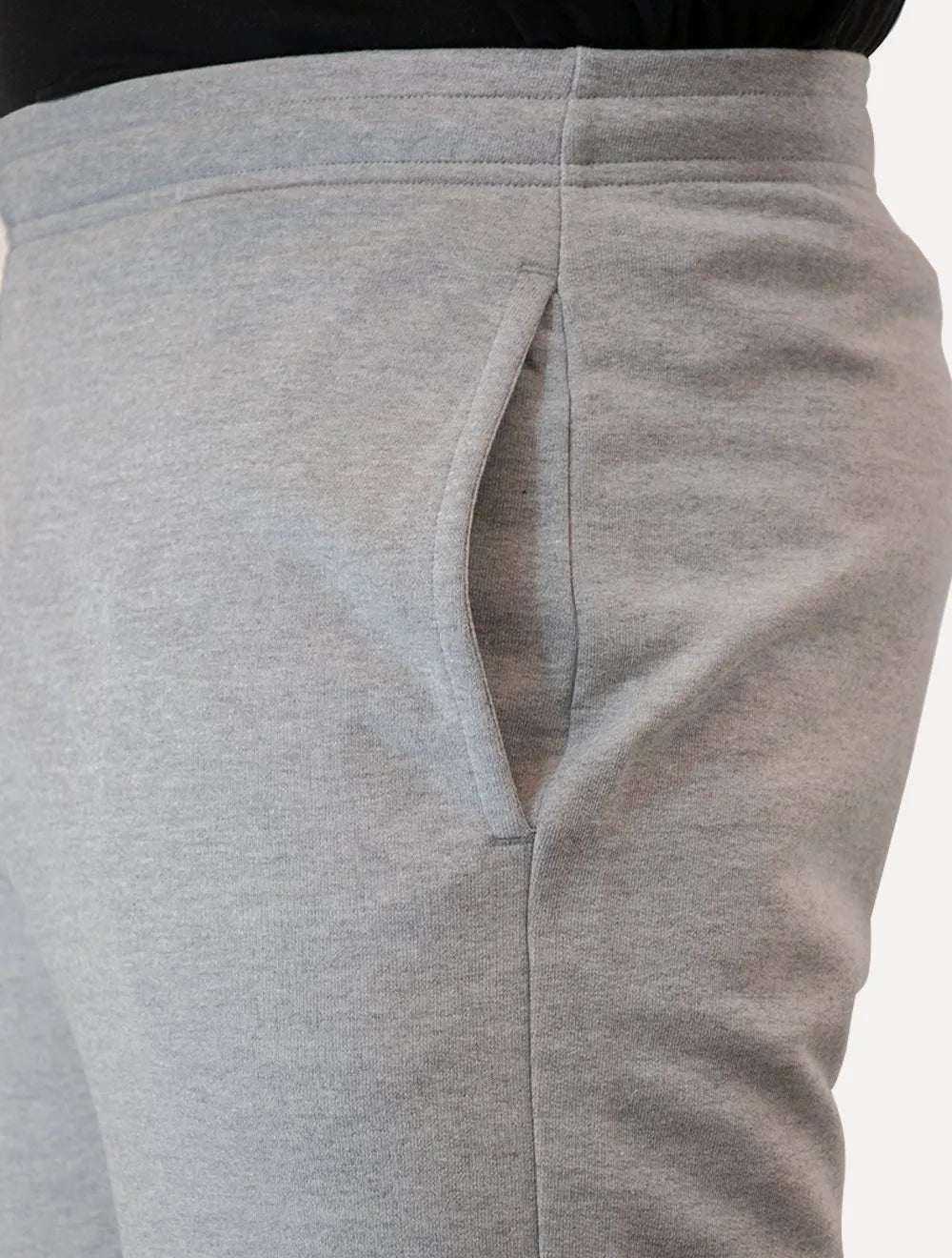 Bermuda Lacoste Masculina Moletom Basica Lisa Cinza Mescla