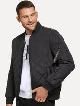 Jaqueta Calvin Klein Bomber CK Zip Preta
