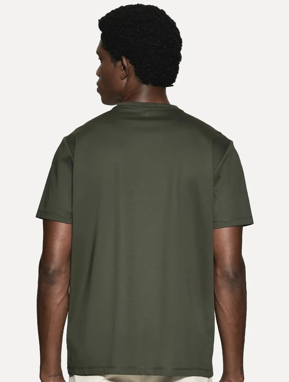 Camiseta Aramis Masculina Mercerizedo Interlock Verde Escuro