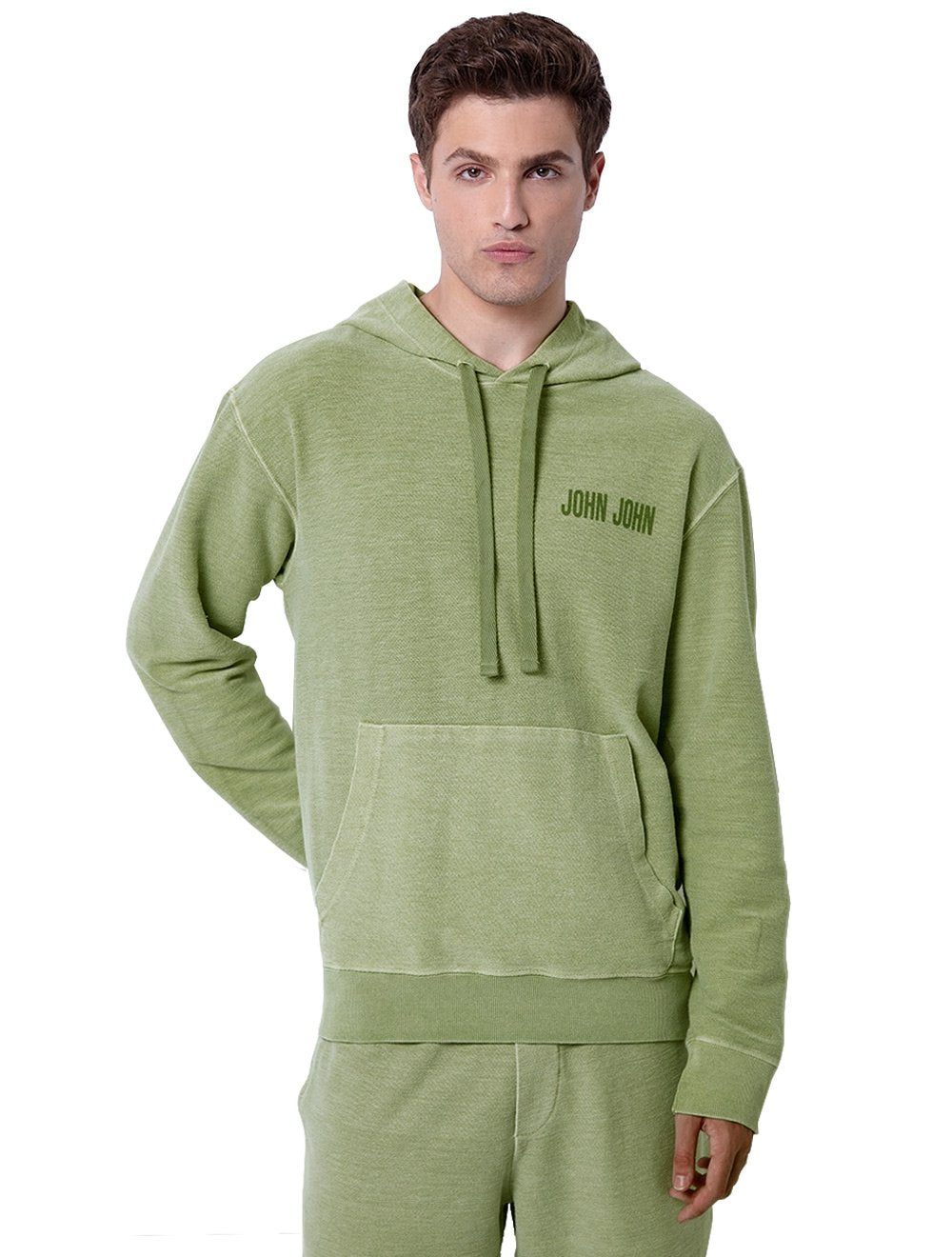Moletom John John Masculino Stone Menta Verde Claro