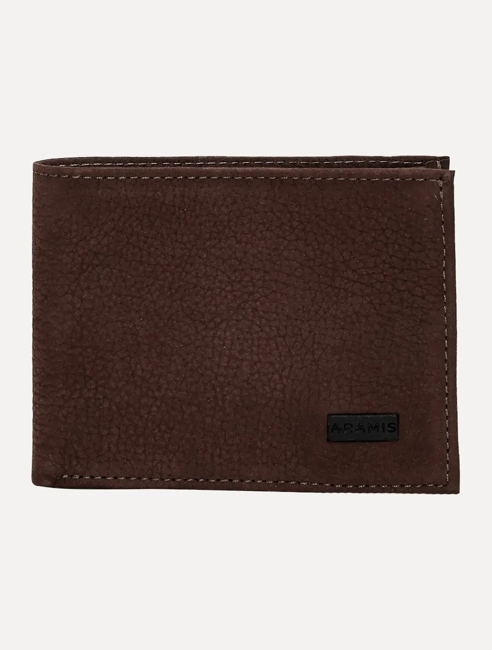 Carteira Aramis Masculina Couro Floater Horizontal Marrom Café