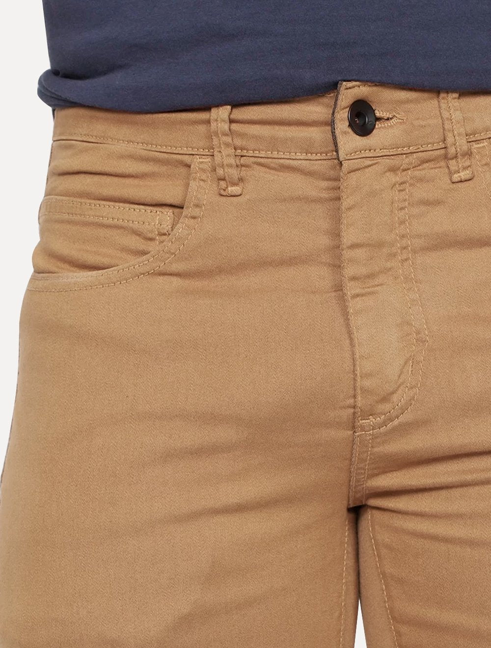 Calça Reserva Masculina Sarja Super Skinny Color Cáqui Escuro