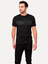 Camiseta Guess Masculina Big Chest Inverse Line Logo Preta