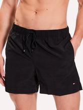 Short Tommy Hilfiger Medium Drawstring Embroidered Logo Preto