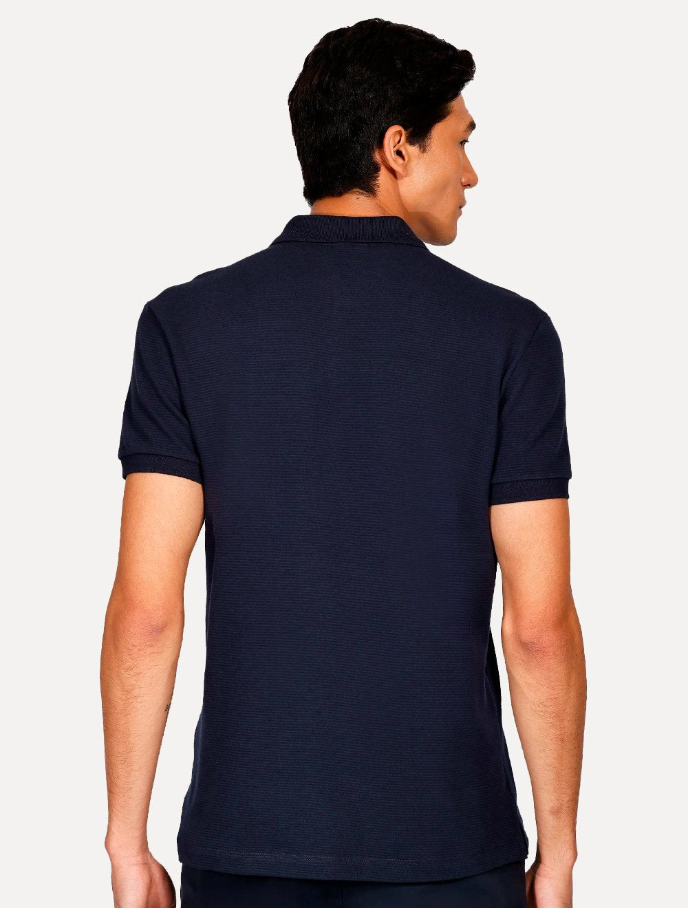 Polo Aramis Masculina Suedine Canelado Azul Marinho