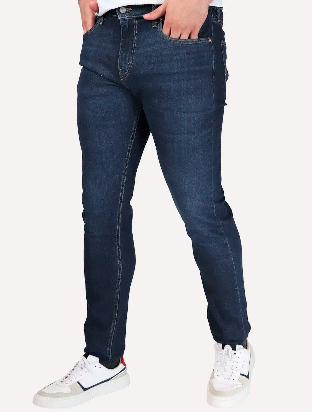 Calça Levis Jeans Masculina 512 Slim Taper Stretch Azul Marinho