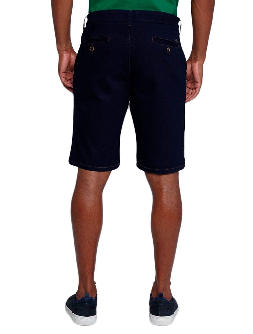 Bermuda Dudalina Jeans Masculina Stretch Escura