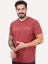 Camiseta John John Masculina Fit Basic Vermelho Médio