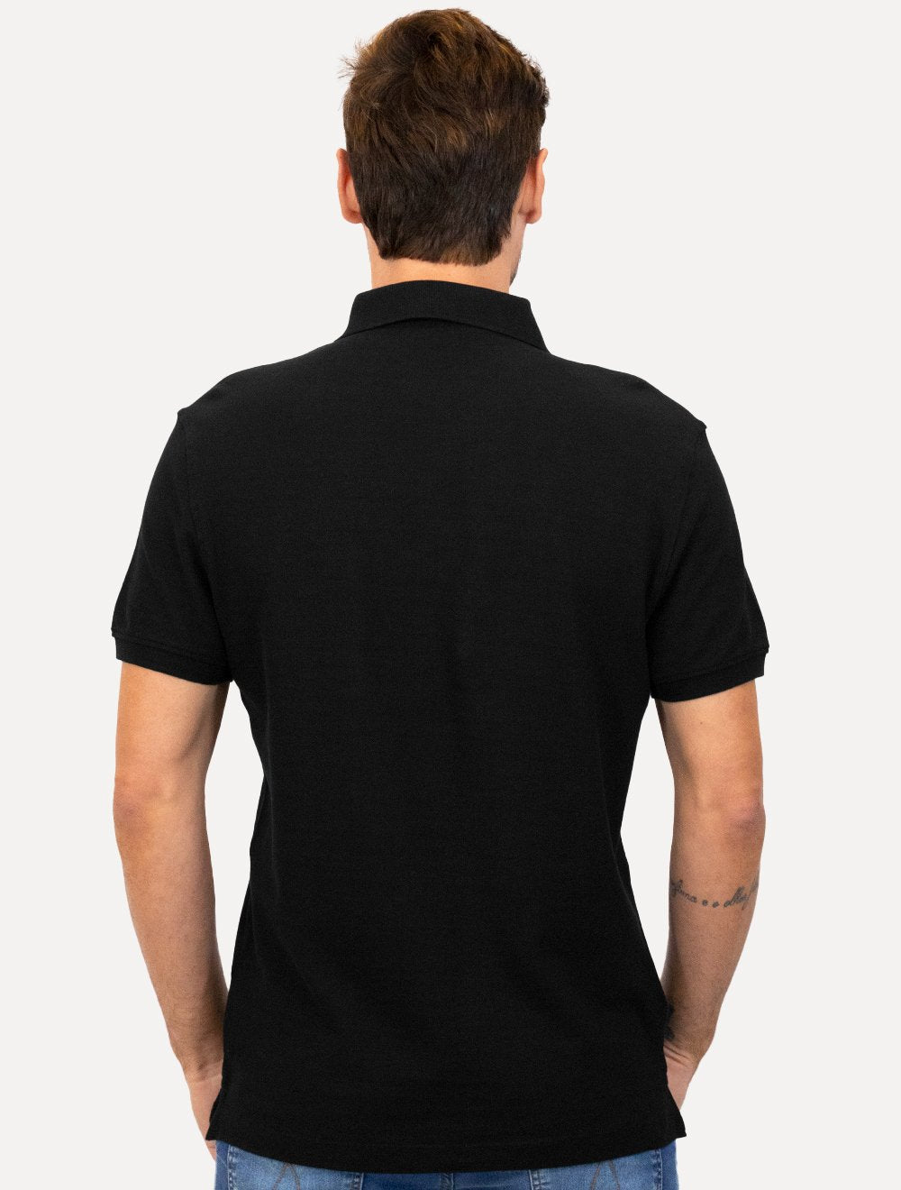 Polo Aramis Masculina Cotton Piquet Basic Preta
