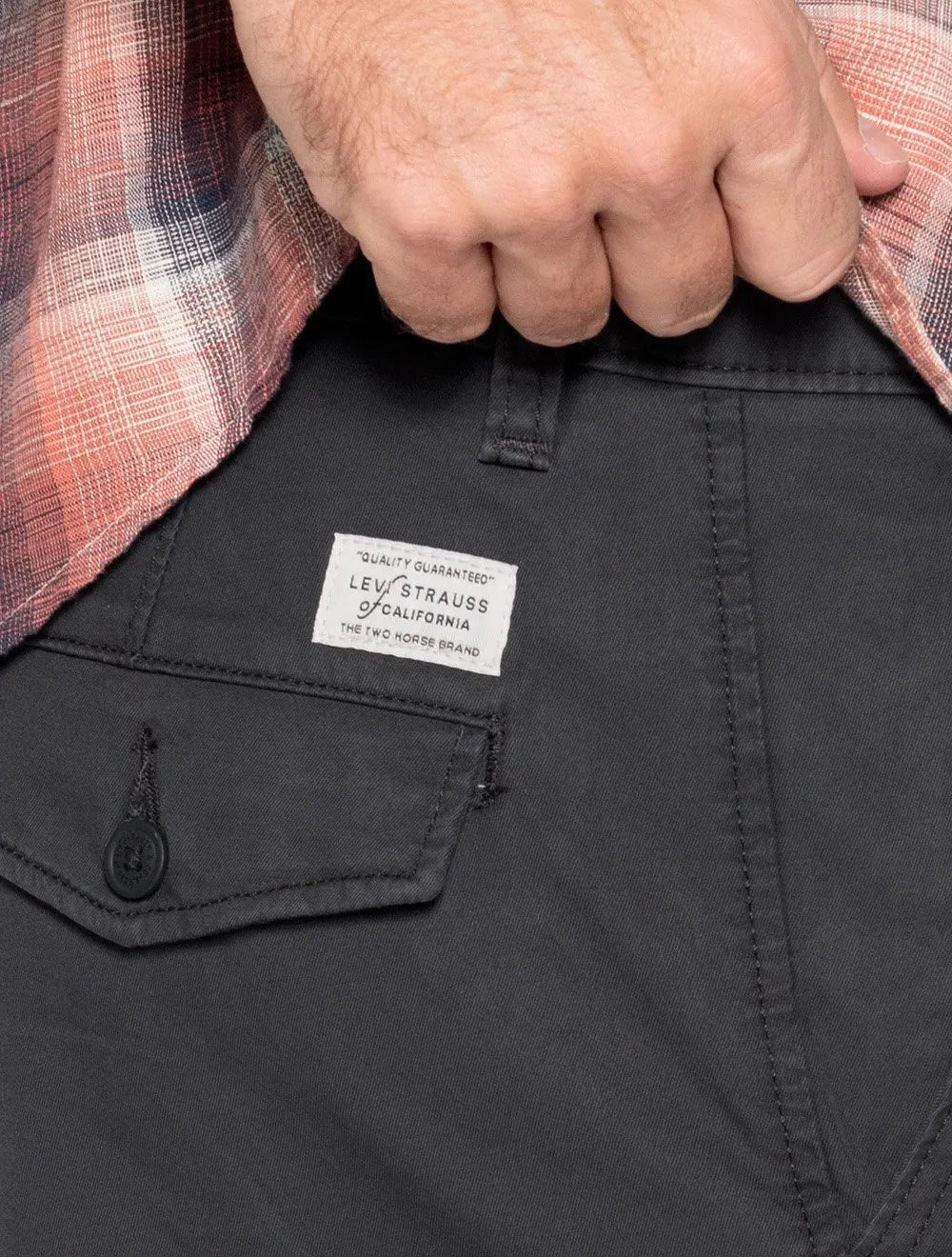 Bermuda Levis Masculina Sarja XX Chino Relaxed Short II Chumbo