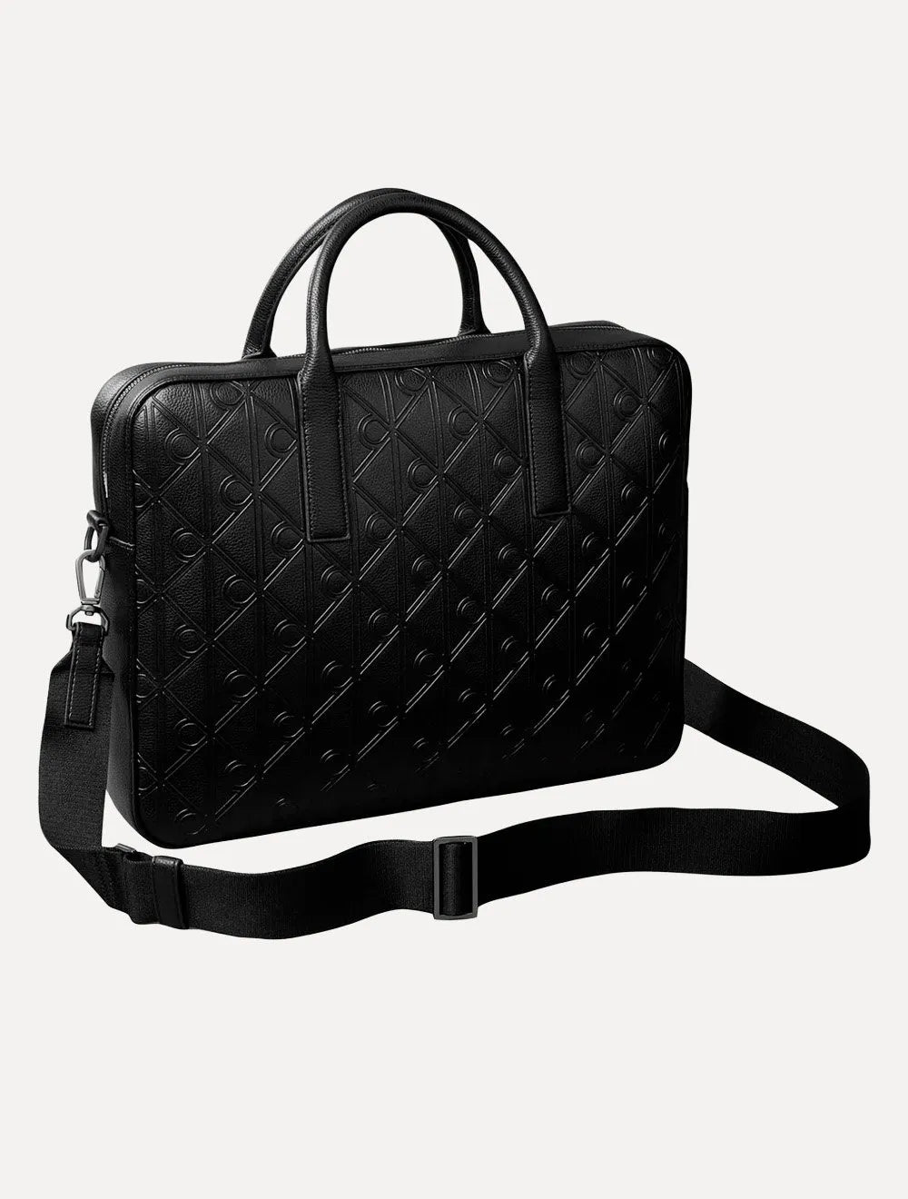 Pasta Calvin Klein Notebook Aop Relevo Transversal PU Preta