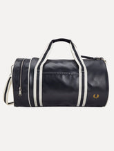 Bolsa Fred Perry Masculina Classic Barrel Off-White/Azul Marinho