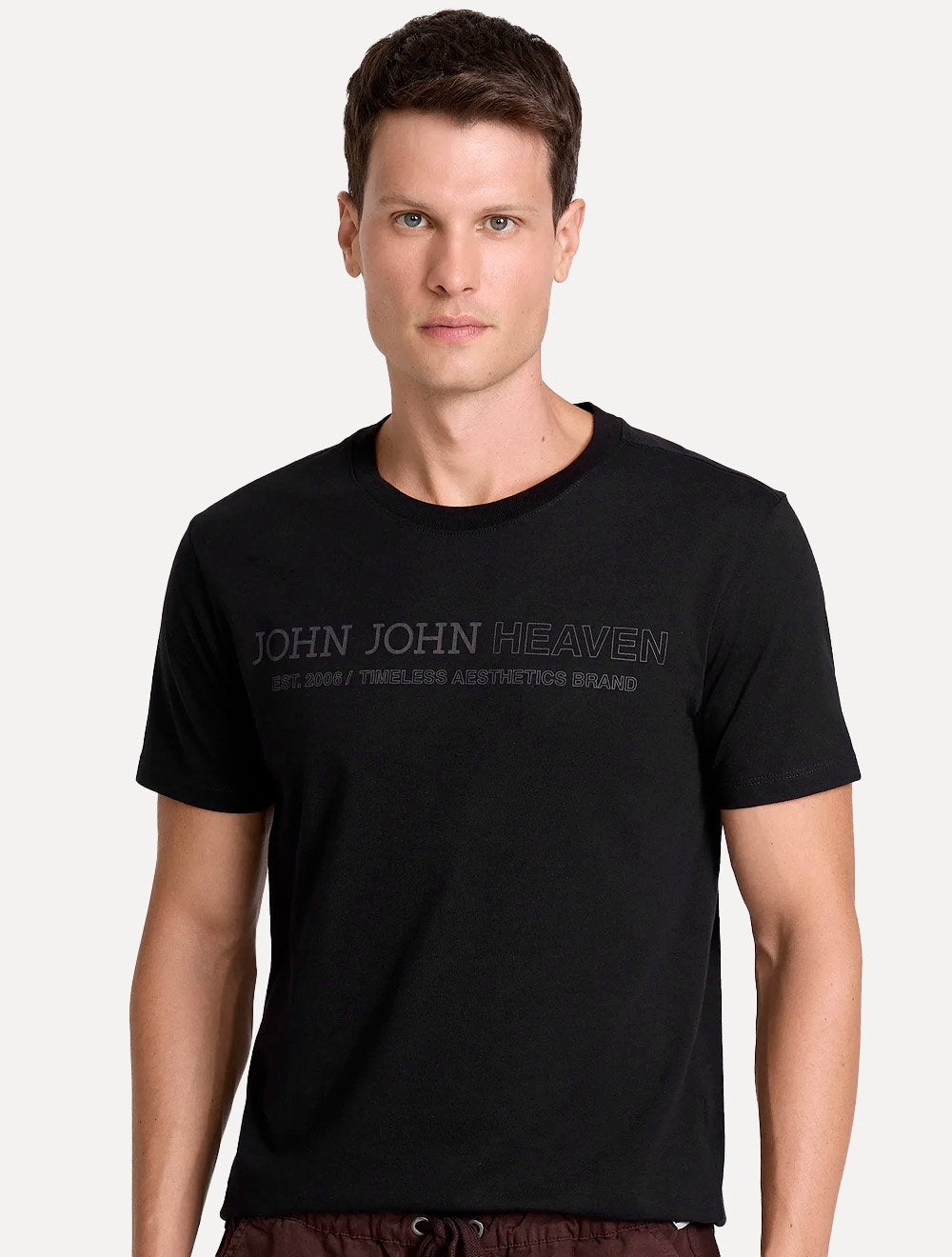 Camiseta John John Masculina Slim Fit United Preta