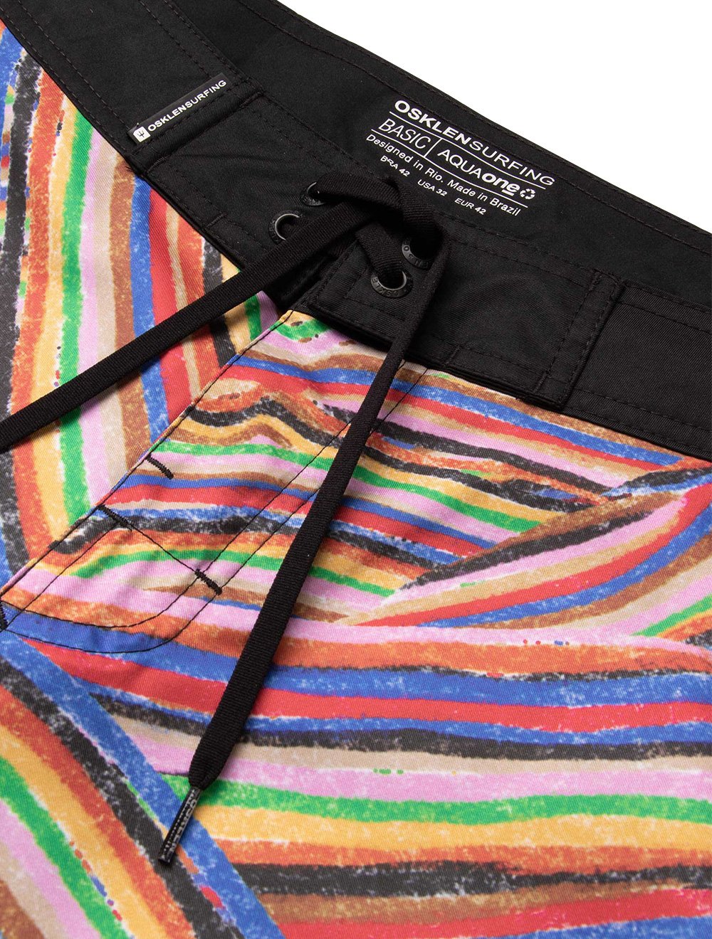 Bermuda Osklen Masculina D'Água Surf Aquaone Ondas Multicolor
