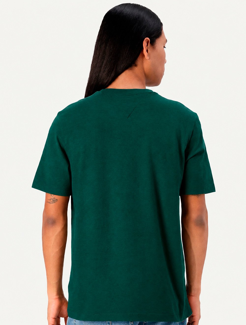 Camiseta Tommy Hilfiger Masculina Essential Cotton Verde Médio