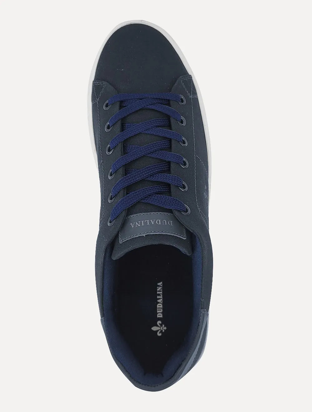 Tênis Dudalina Masculino SL Lona Mistral Napa Logo Azul Marinho