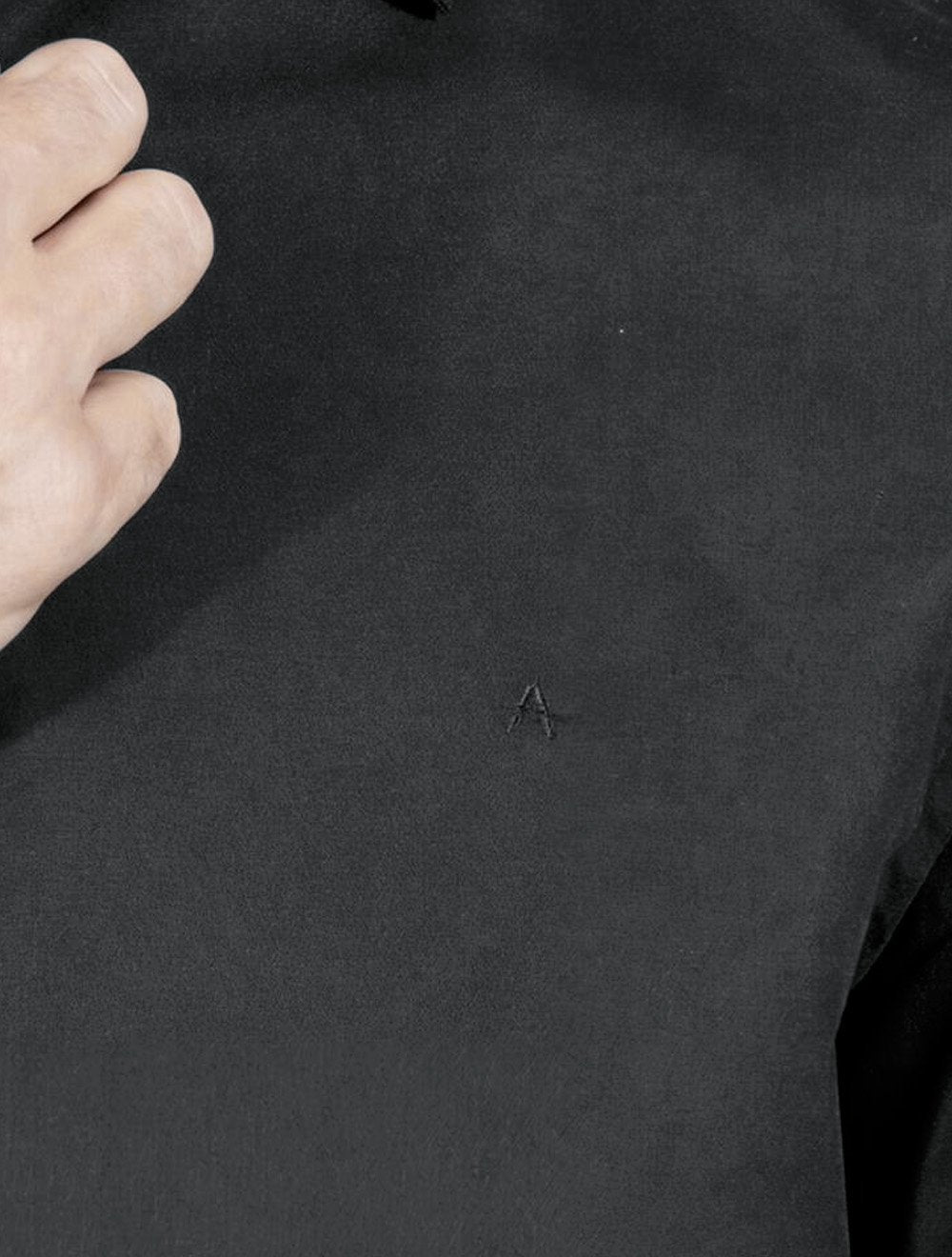 Camisa Aramis Masculina Slim Damero Mono Logo Chumbo
