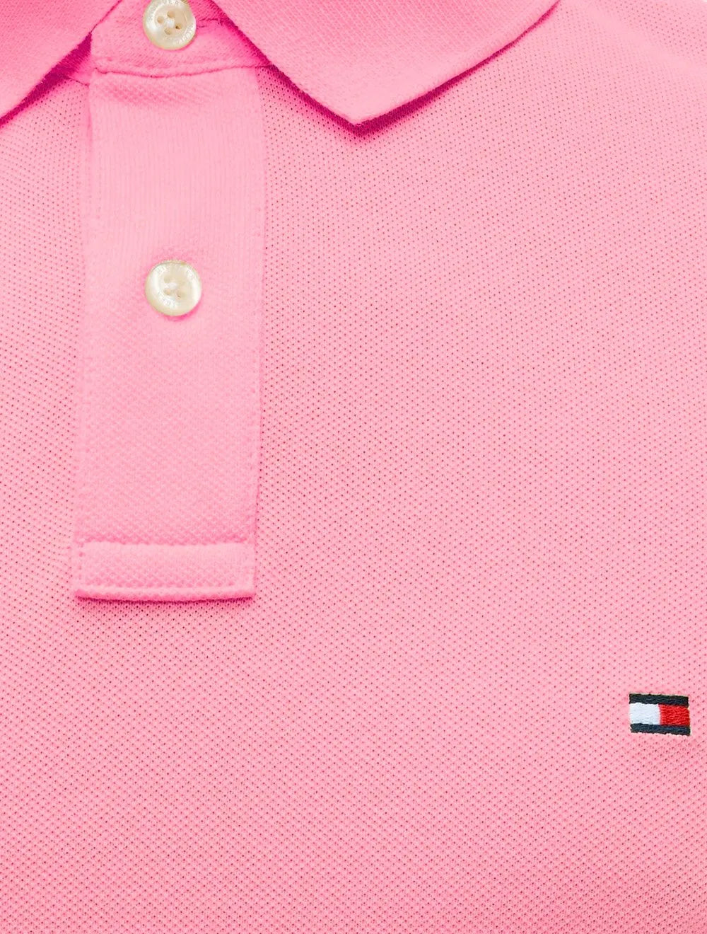 Polo Tommy Hilfiger Masculina Regular Piquet 1985 Rosa